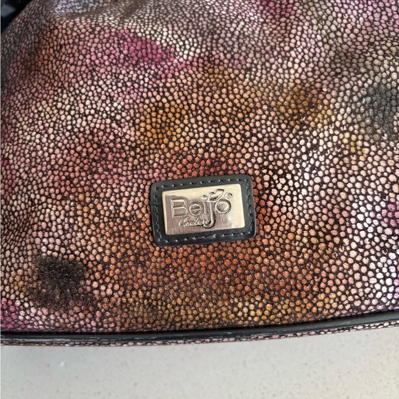 Y2K Beijo Couture Grey Snakeskin Reversible Multi-Color Hobo Purse See Pic EUC - Picture 2 of 14